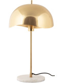 Lampe à poser champignon dorée en fer 53 cm Waved Dome