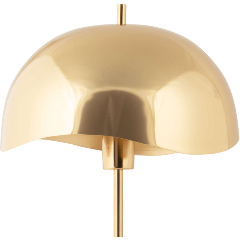 Lampe à poser champignon dorée en fer...