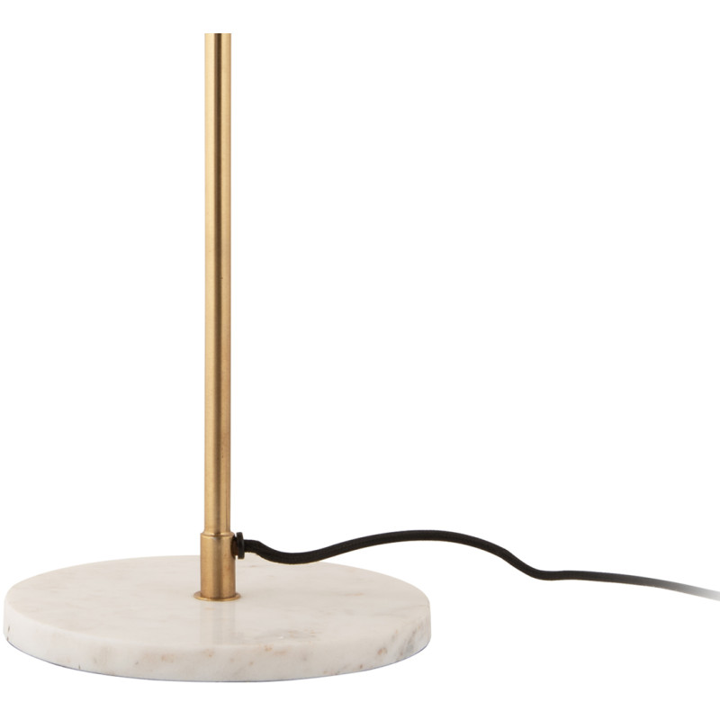 Lampe à poser champignon dorée en fer...
