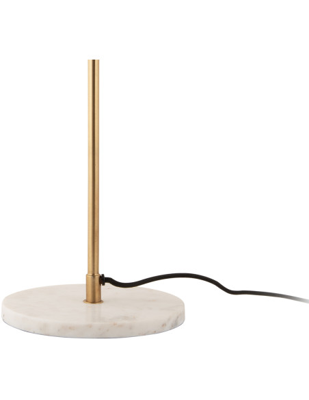 Lampe à poser champignon dorée en fer 53 cm Waved Dome