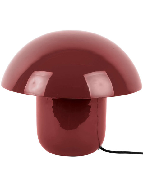 Lampe champignon rouge ocre en fer émaillé Fat Mushroom