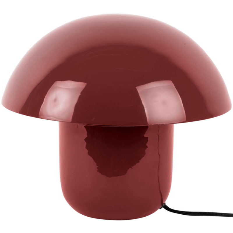 Lampe champignon rouge ocre en fer...