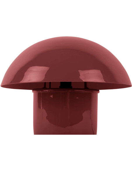 Lampe champignon rouge ocre en fer émaillé Fat Mushroom