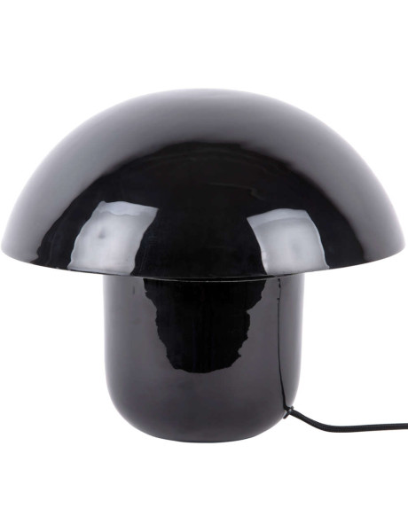 Lampe champignon noire en fer émaillé Fat Mushroom