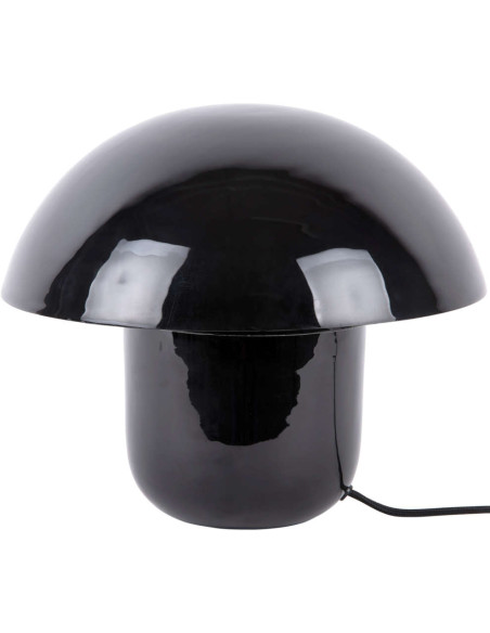 Lampe champignon noire en fer émaillé Fat Mushroom