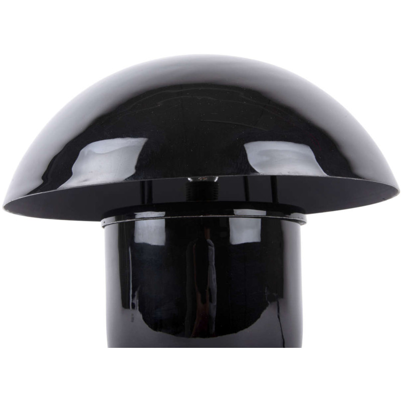 Lampe champignon noire en fer émaillé...