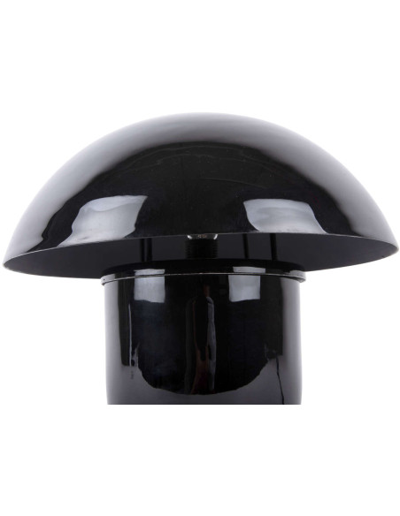 Lampe champignon noire en fer émaillé Fat Mushroom