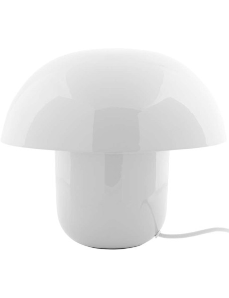 Lampe champignon blanche en métal émaillé Fat Mushroom