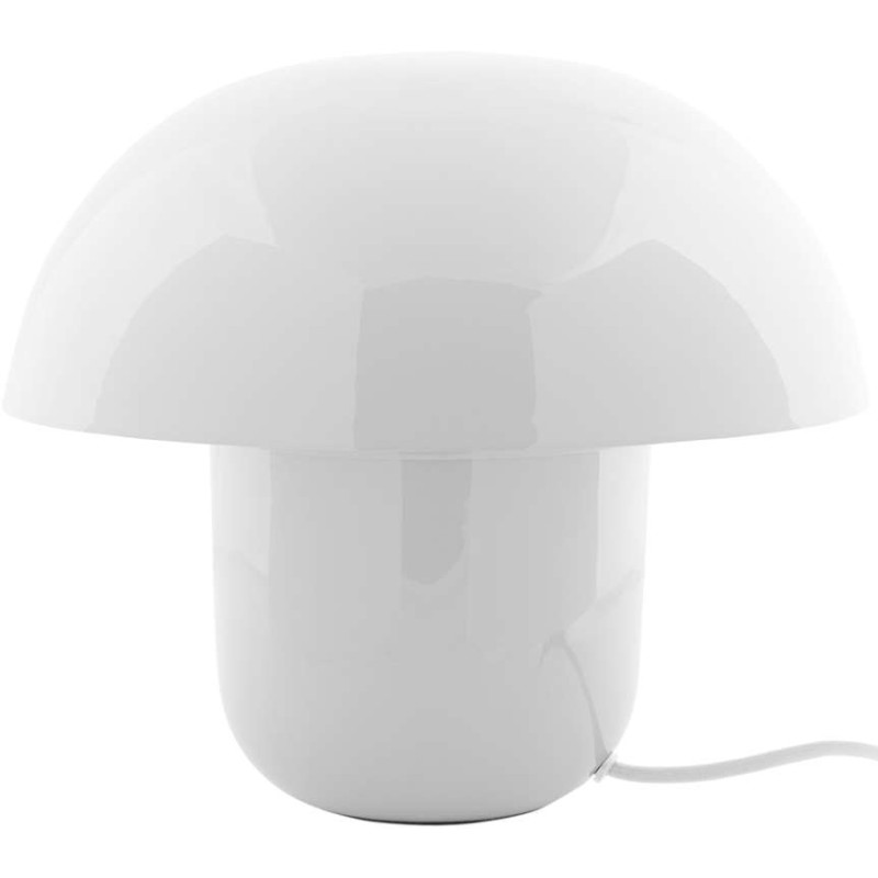 Lampe champignon blanche en métal...