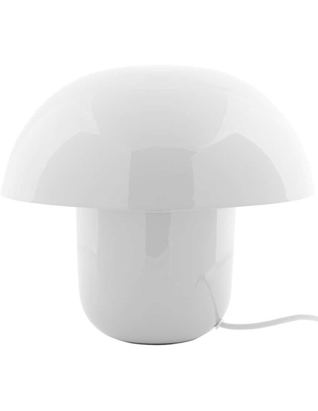 Lampe champignon blanche en métal émaillé Fat Mushroom