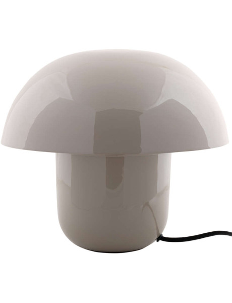 Lampe champignon gris chaud en métal émaillé Fat Mushroom