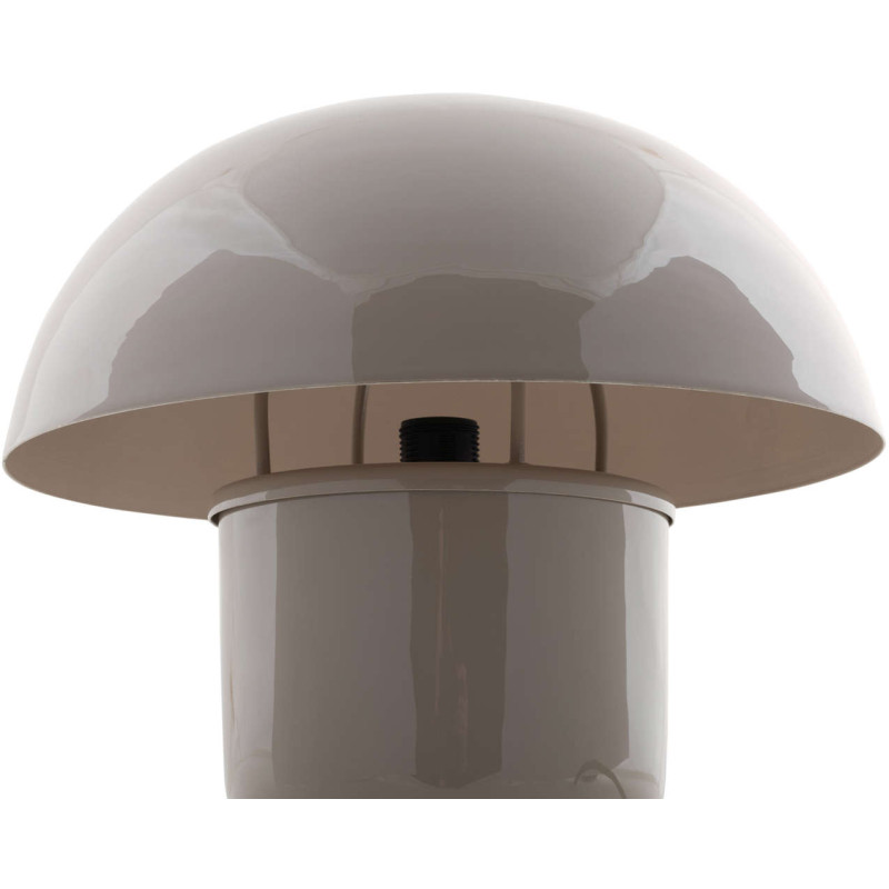 Lampe champignon gris chaud en métal...