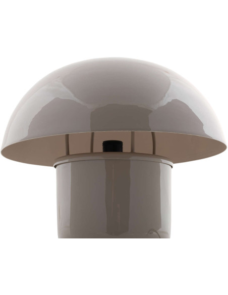 Lampe champignon gris chaud en métal émaillé Fat Mushroom