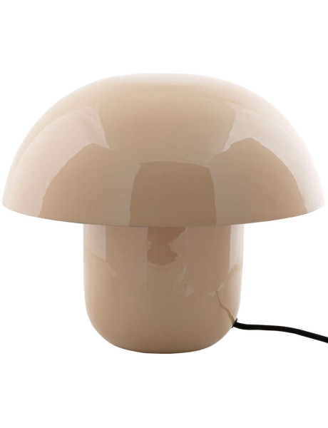 Lampe champignon marron doux en fer émaillé 29 cm Fat...