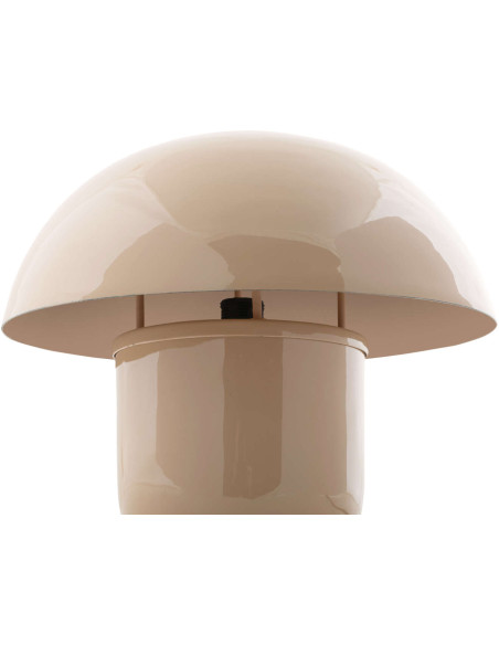 Lampe champignon marron doux en fer émaillé 29 cm Fat Mushroom
