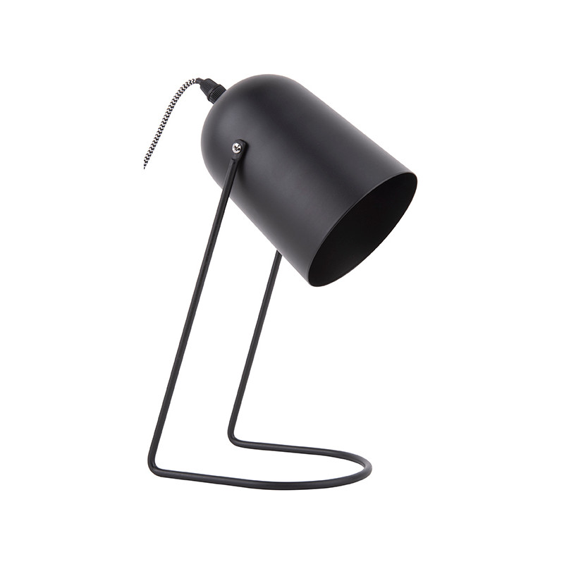 Lampe de bureau noire en fer 30 cm...