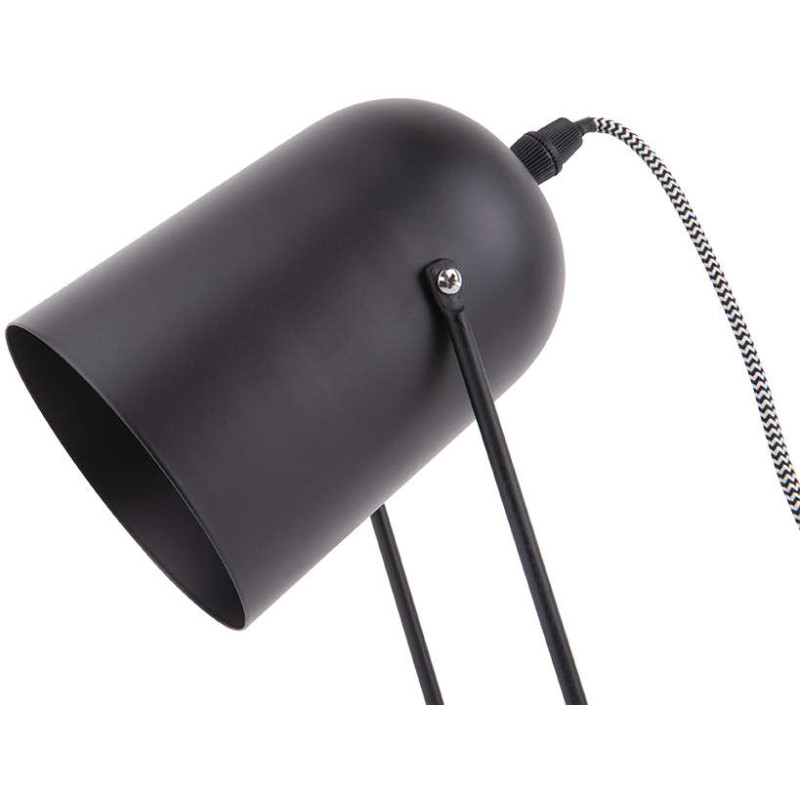 Lampe de bureau noire en fer 30 cm...