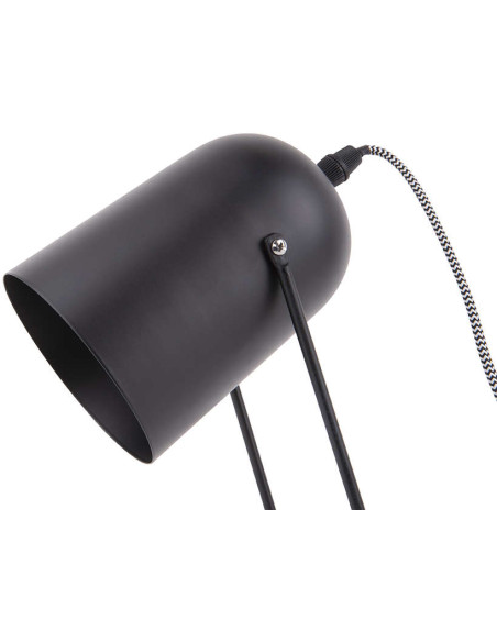 Lampe de bureau noire en fer 30 cm Enchant