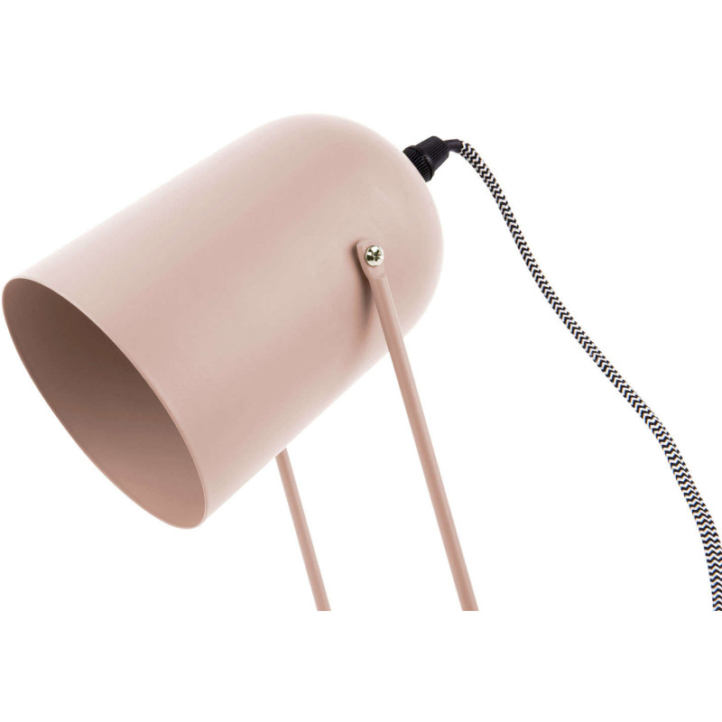 Lampe de bureau rose poudré métal 30...