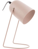 Lampe de bureau rose poudré métal 30 cm Enchant