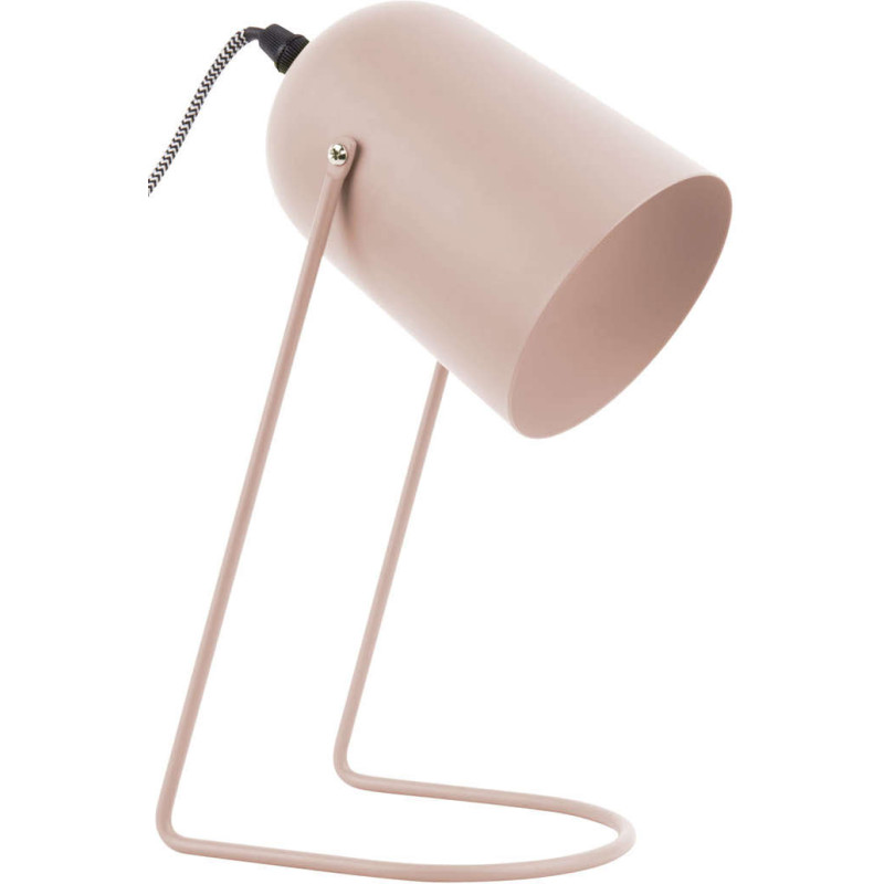 Lampe de bureau rose poudré métal 30...