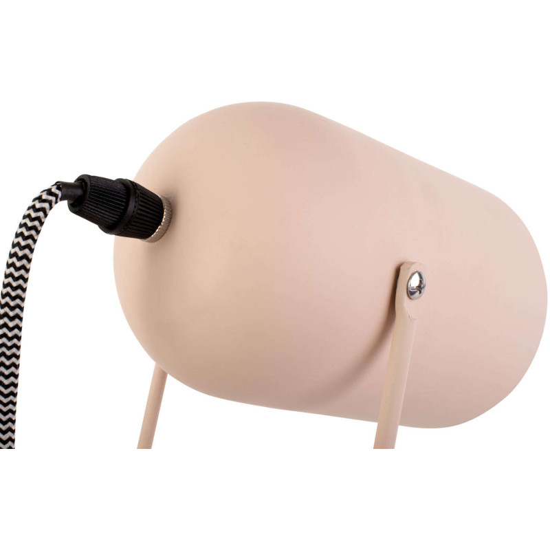 Lampe de bureau rose poudré métal 30...
