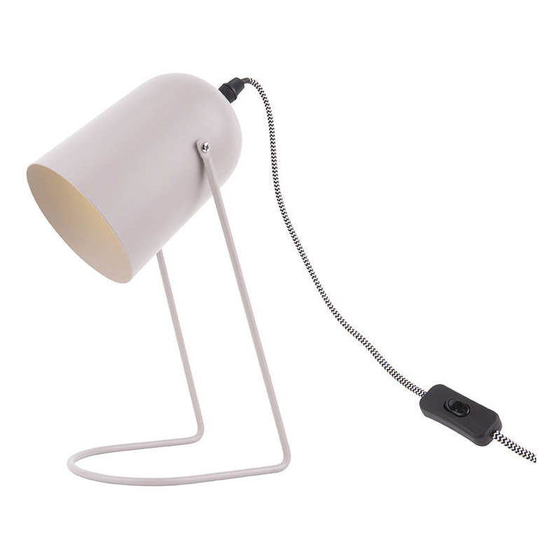Lampe de bureau taupe métal 30 cm...