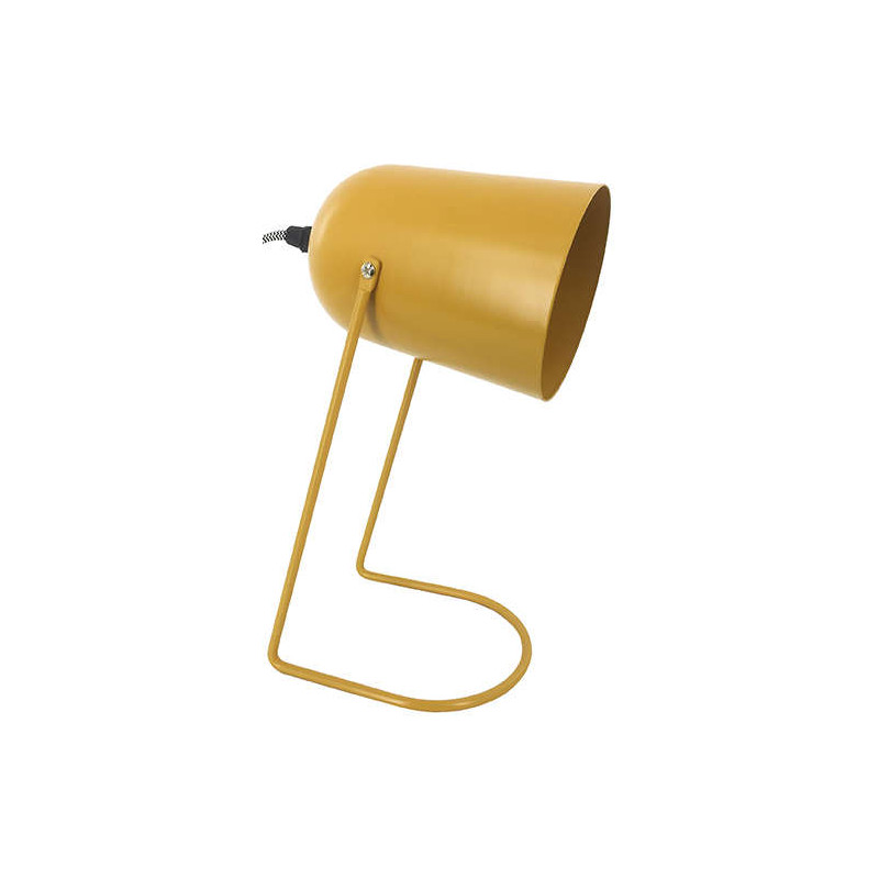 Lampe de bureau jaune métal 30 cm...