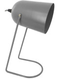 Lampe de bureau grise métal 30 cm Enchant
