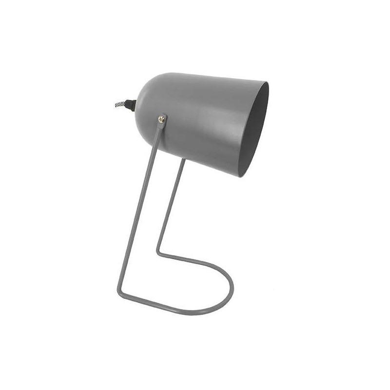 Lampe de bureau grise métal 30 cm...
