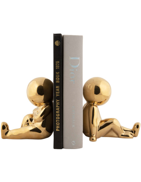 Serre-livres doré céramique 17 cm Joey