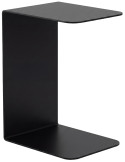 Bout de canapé métal noir forme C 60 cm Ivrea