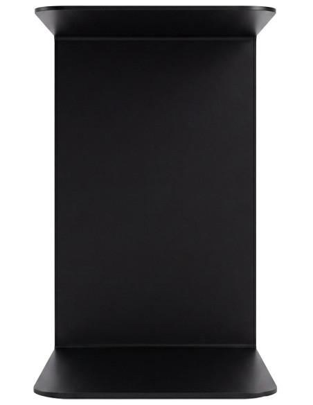 Bout de canapé métal noir forme C 60 cm Ivrea