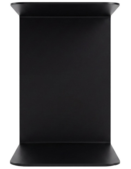 Bout de canapé noir métal forme C 48 cm Ivrea