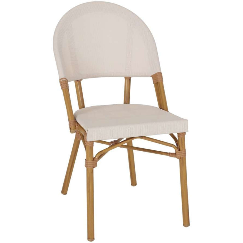 Chaise de jardin bistrot effet bambou...