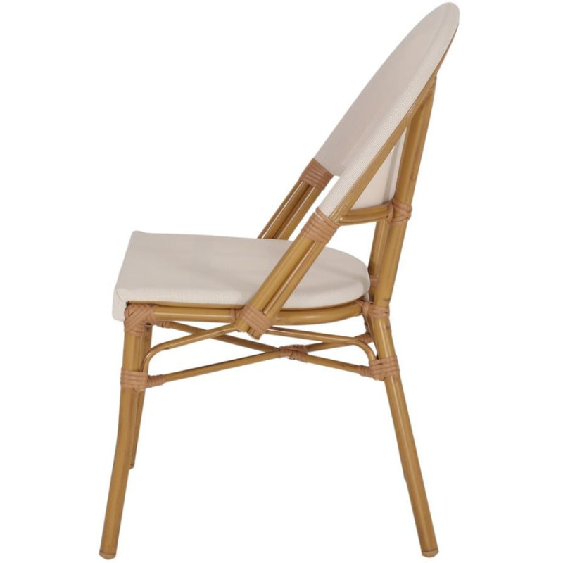 Chaise de jardin bistrot effet bambou...
