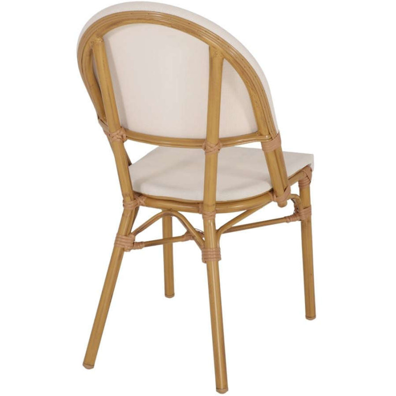 Chaise de jardin bistrot effet bambou...