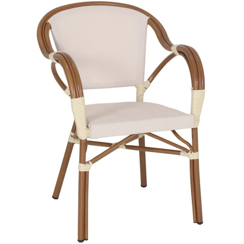 Chaise de jardin avec accoudoirs...