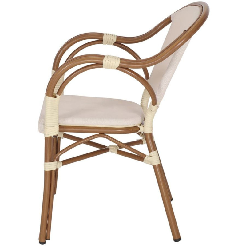 Chaise de jardin avec accoudoirs...