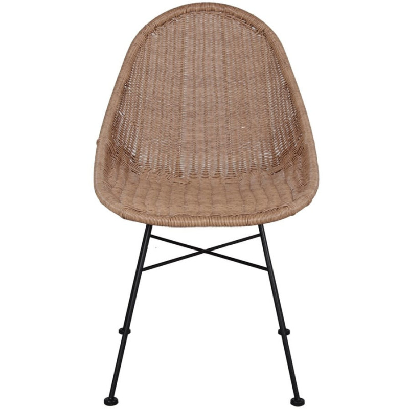 Chaise en rotin synthétique teinte...