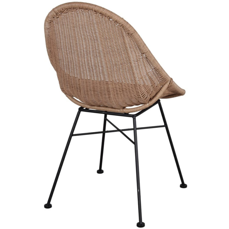 Chaise en rotin synthétique teinte...