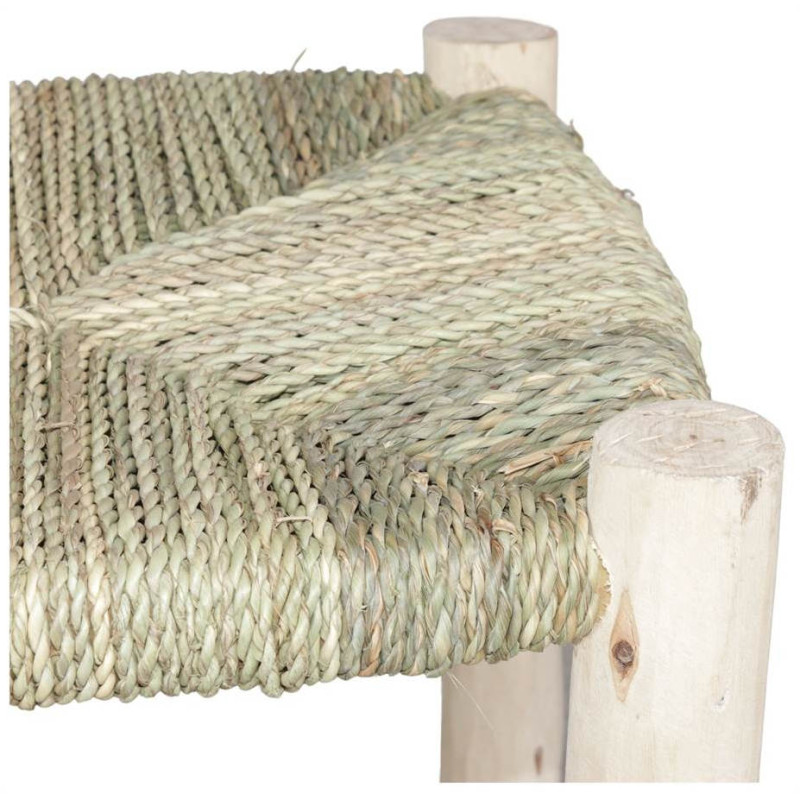 Tabouret haut bois naturel assise...