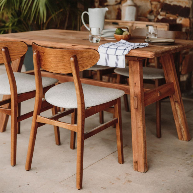 Table à manger bois pin recyclé...