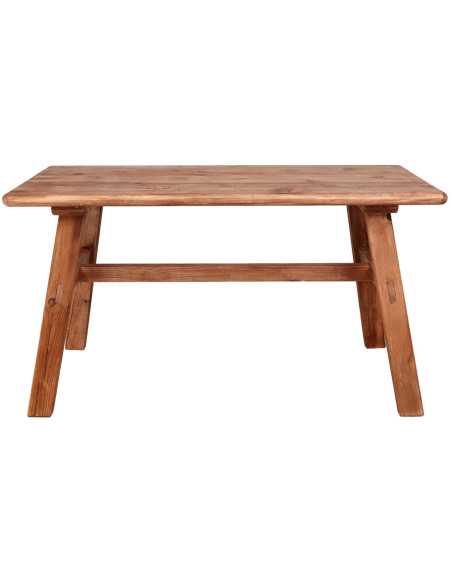 Table à manger bois pin recyclé 140x75x75 cm Lagrasse