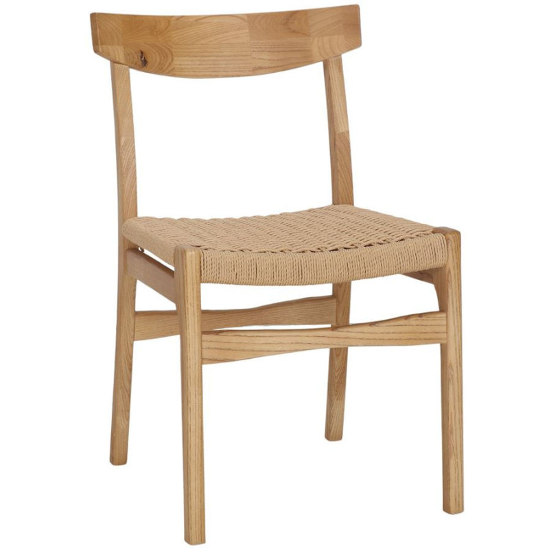 Chaise bois d’orme naturel assise...