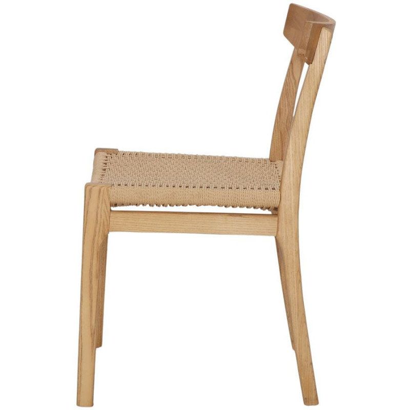 Chaise bois d’orme naturel assise...