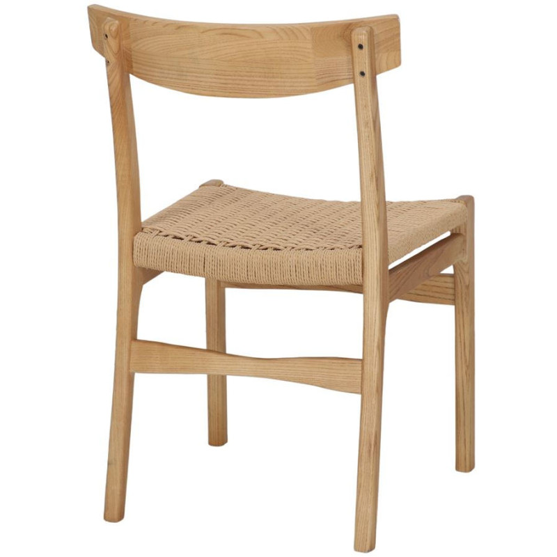 Chaise bois d’orme naturel assise...