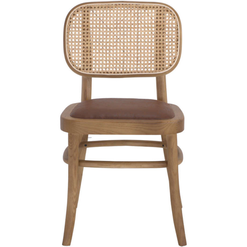 Chaise cannage bois d’orme assise...
