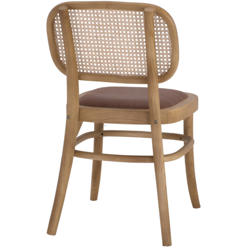 Chaise cannage bois d’orme assise...