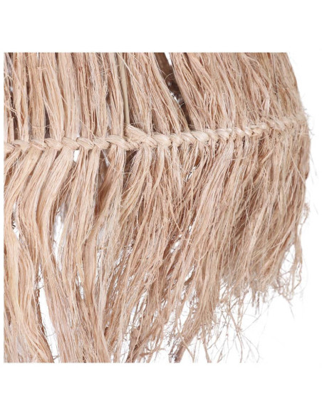 Abat-jour suspension fibres naturelles à franges 60 cm Tiznit